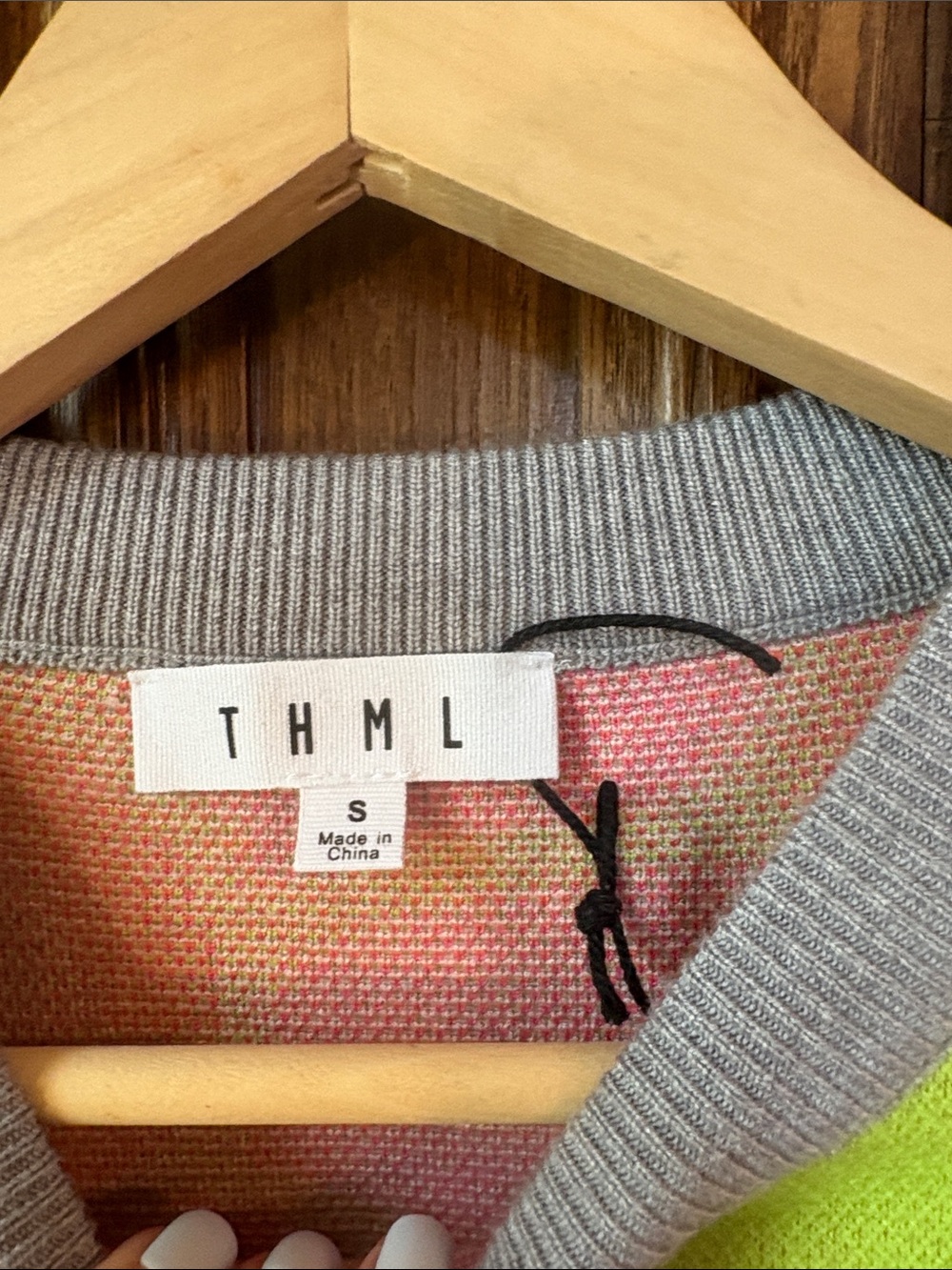 THML Bridget Sweater in a grey multi-color floral pattern - Picture 9 of 14